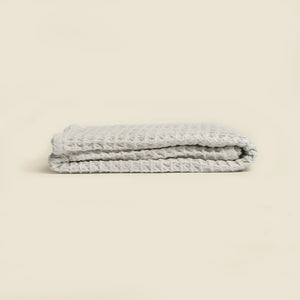 The Weightless Waffle Throw Baby Blanket - Silver