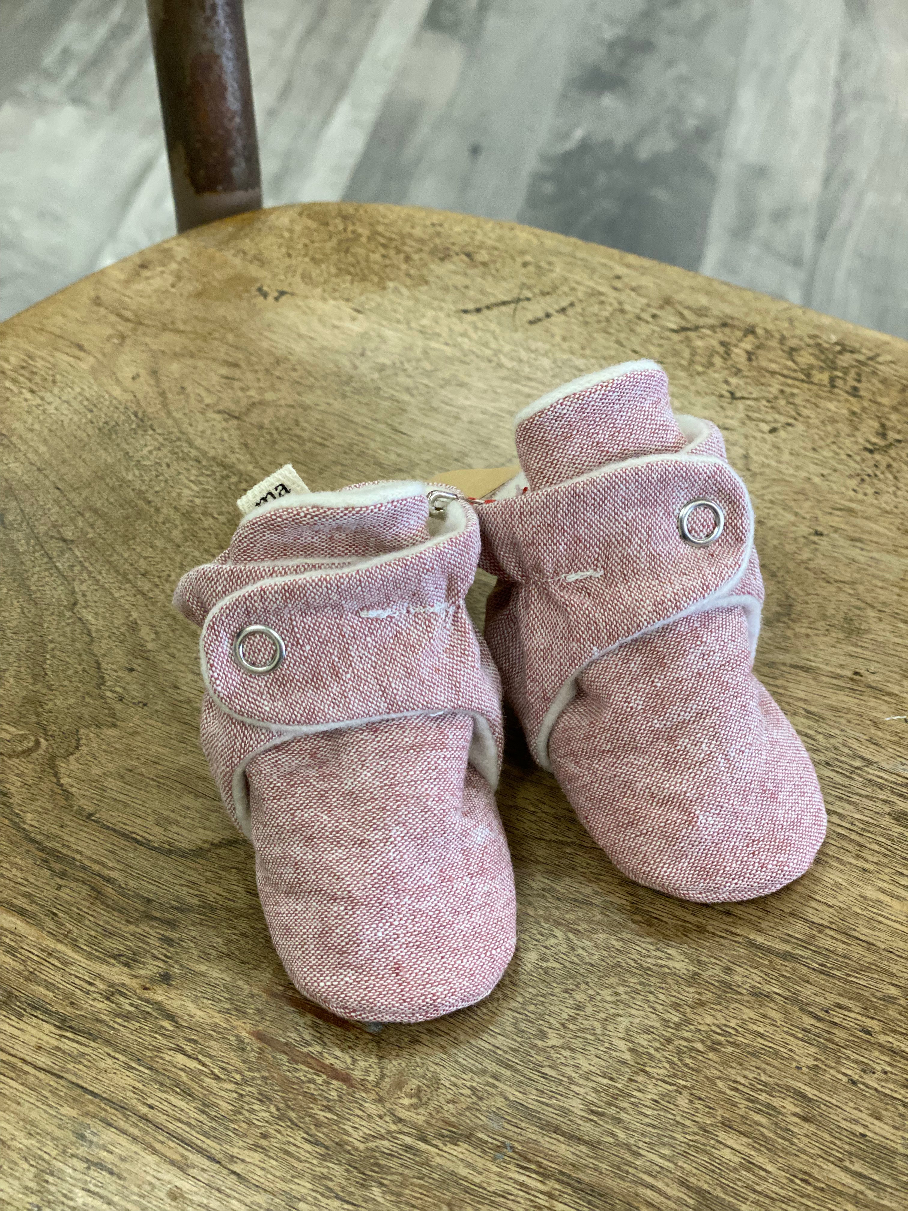 Handmade Cotton/Linen Baby Booties