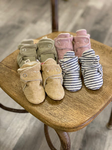 Handmade Cotton/Linen Baby Booties