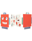 Robot Concertina Valentines Cards & Stickers Set