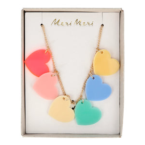 Rainbow Hearts Necklace