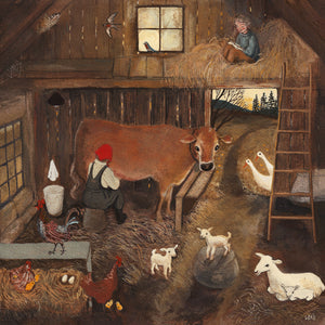 Merits of a Dairy Cow Art Print - Loré Pemberton